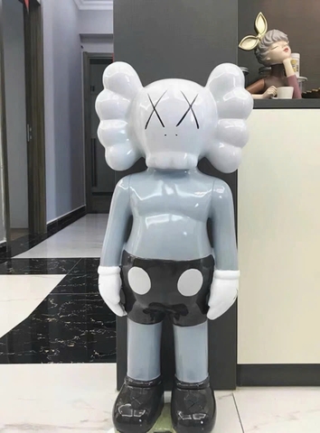 TƯỢNG GẤU ĐỨNG XÁM