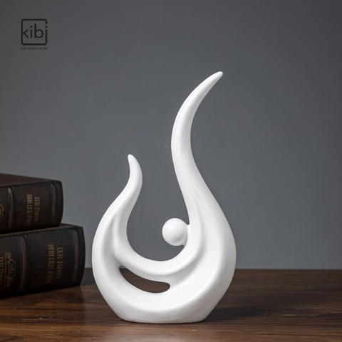 Bộ decor trừu tượng trắng đen