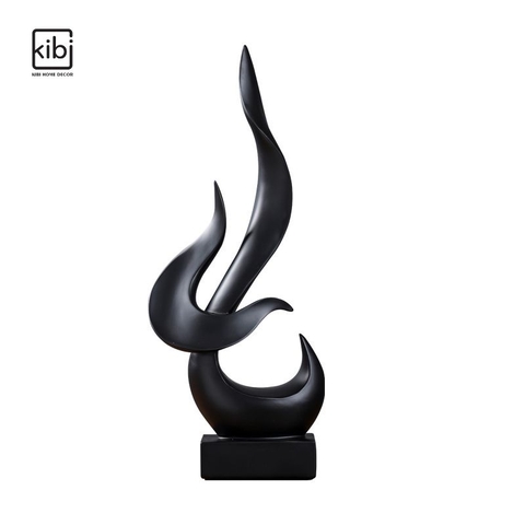 DECOR NGỌN LỬA ĐEN TRẮNG