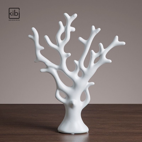 Tường Decor Cây Tài Lộc Trắng Đen