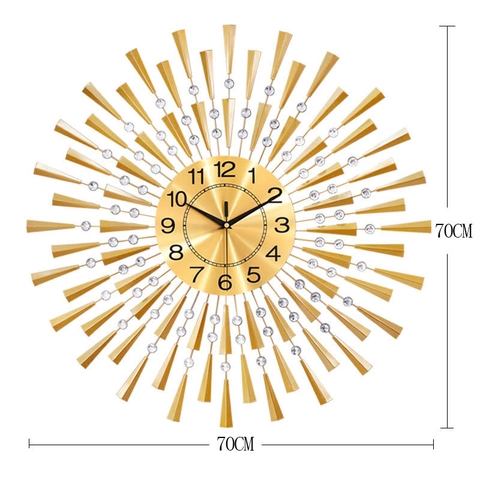 ĐỒNG HỒ TIA VÀNG ĐÍNH ĐÁ