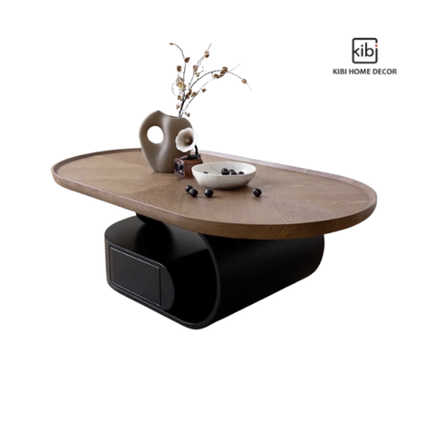 BÀN TRÀ MẶT GỖ WABI SABI