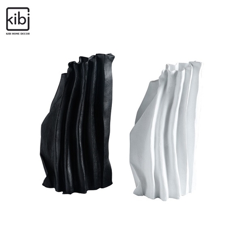 BÌNH DÉCOR TRỪU TƯỢNG ĐEN TRẮNG