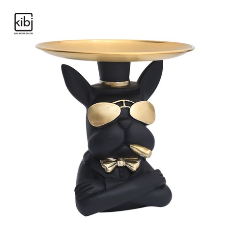 TƯỢNG DÉCOR BULLDOG TRAY