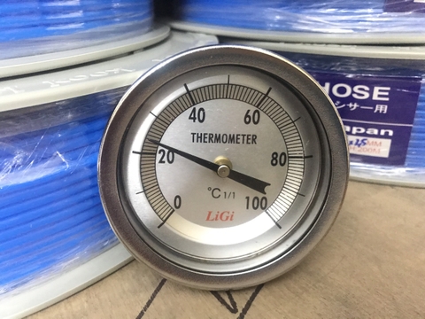 Đồng hồ nhiệt độ LiGi chân sau đường kính mặt 75mm, dải đo: 0-50 oC đến 0-350 oC