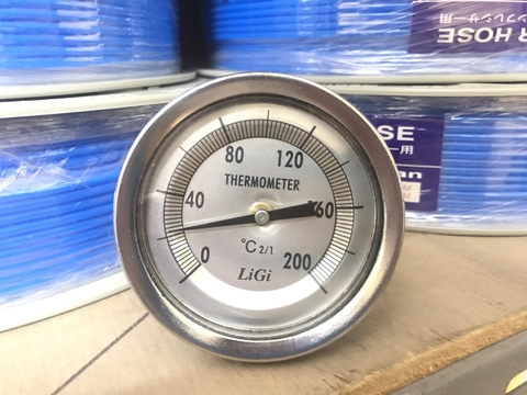 Đồng hồ nhiệt độ LiGi chân sau đường kính mặt 75mm, dải đo: 0-50 oC đến 0-350 oC