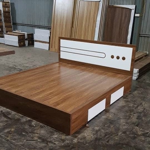 Giường Gỗ Công Nghiệp Đầu Mảnh 2363