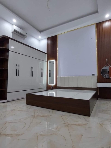 Giường Gỗ Công Nghiệp đầu bọc đệm 2333