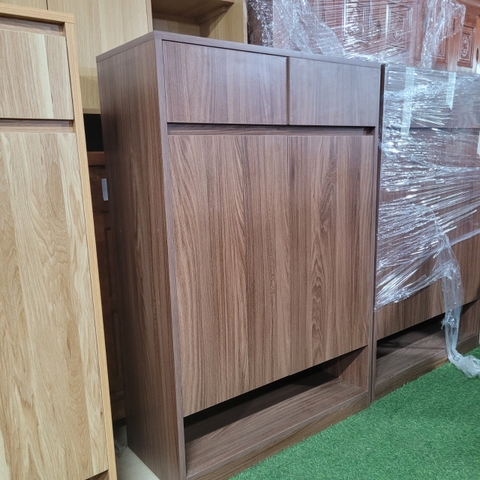Tủ giày gỗ công nghiệp 0.8m màu óc chó