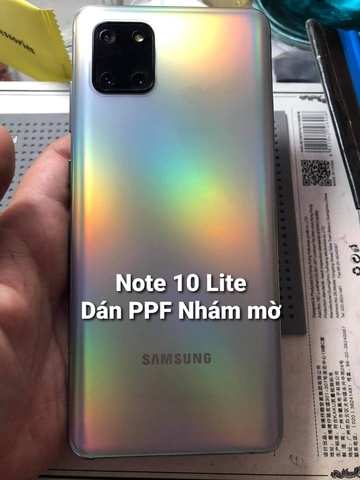 Dán lưng PPF nhám mờ cao cấp cho Samsung Note 10 Lite