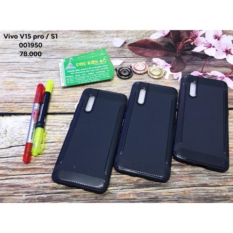 Ốp lưng dẻo vân carbon Vivo V15 Pro/S1