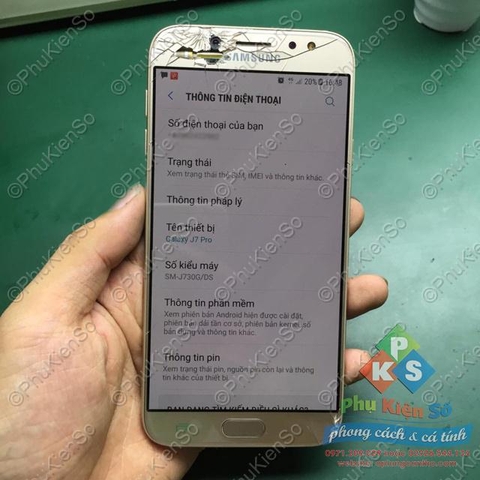 Thay ép kính màn hình Samsung J7 Plus