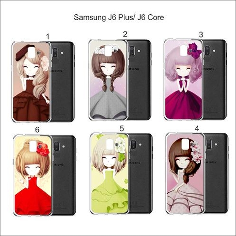 Ốp lưng J6 Plus hình cô gái chibi