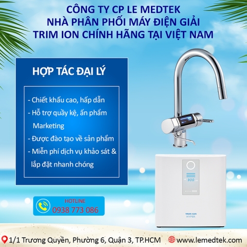 TUYỂN DỤNG ĐẠI LÝ PHÂN PHỐI MÁY TẠO HYDRO TRIM ION