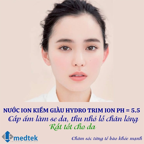 THU NHỎ LỖ CHÂN LÔNG Ngay Tức Thì Nhờ Nước Ion Kiềm Giàu Hydro TRIM ION