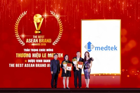 Thương hiệu LE MEDTEK nhận giải thưởng THE BEST ASEAN BRAND AWARDS 2019