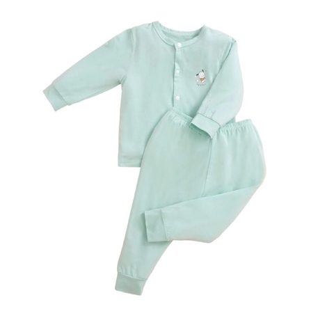 LP - Bộ Dài Tay La Pomme Cúc Giữa Puppy - Xanh bạc hà - SS25.T10B