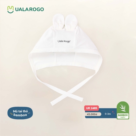 UR:-:Mũ:Hai:Dây:Buộc:UR:2485:-:Trắng:-:SS25.T4A:-:Trắng:-:Newborn