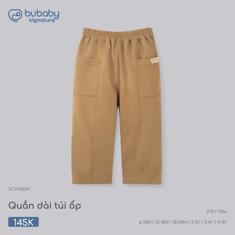 BU - Quần dài Túi ốp - SCT4100A1 - Nâu - 6-12M - SS26.T7B