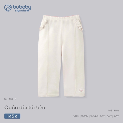 BU - Quần dài Túi bèo - SCT4100TB - Kem - 4-5Y - SS26.T7B