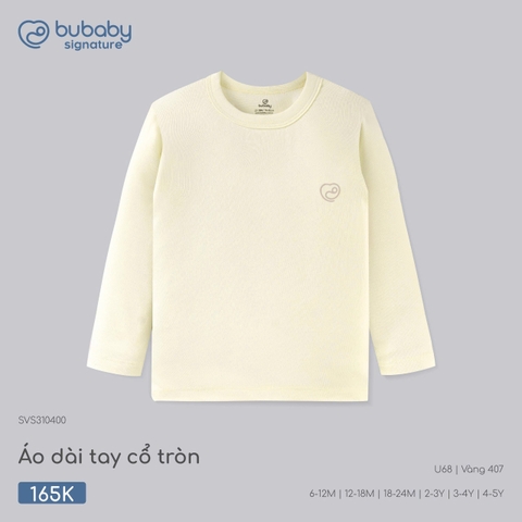 BU - Áo dài tay cổ tròn - SVS310400 - Vàng 407 - 6-12M - SS26.T7B