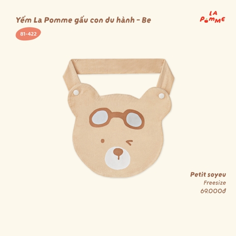 LP - Yếm La Pomme gấu con du hành - Be - FS - SS26.T8A