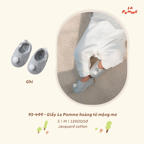 LP - Giầy La Pomme hoàng tử mộng mơ - Ghi - M - SS26.T8A
