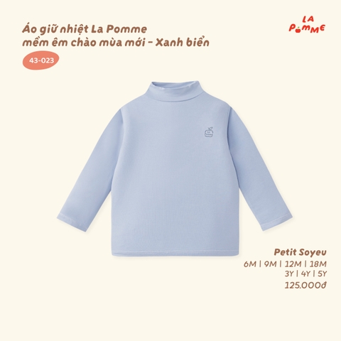 LP - Áo giữ nhiệt La Pomme mềm êm chào mùa mới - Xanh biển - 2-3Y - SS26.T8A