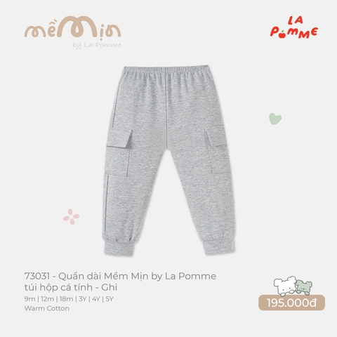 LP - Quần dài Mềm Mịn by La Pomme túi hộp cá tính - Ghi - 2-3Y - SS26.T8A