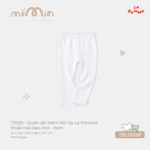 LP - Quần dài Mềm Mịn by La Pomme thoải mái dạo chơi - Kem - 3-4Y - SS26.T8A