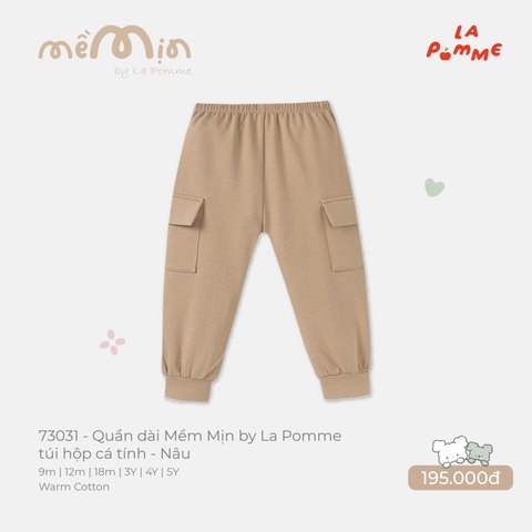 LP - Quần dài Mềm Mịn by La Pomme túi hộp cá tính - Nâu - 3-4Y - SS26.T8A