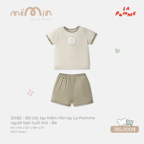 LP - Bộ cộc tay Mềm Mịn by La Pomme người bạn tuổi thơ - Be - 6-9M - SS26.T8A