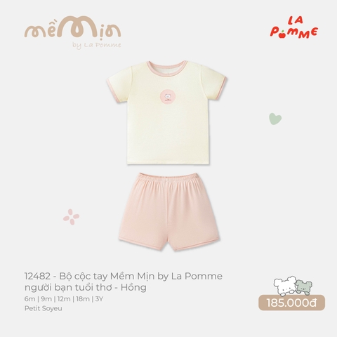 LP - Bộ cộc tay Mềm Mịn by La Pomme người bạn tuổi thơ - Hồng - 2-3Y - SS26.T8A