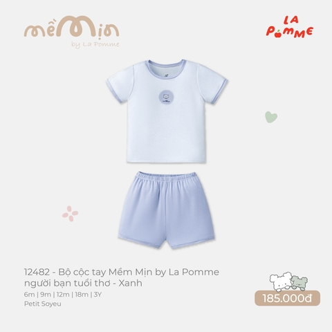 LP - Bộ cộc tay Mềm Mịn by La Pomme người bạn tuổi thơ - Xanh - 12-18M - SS26.T8A
