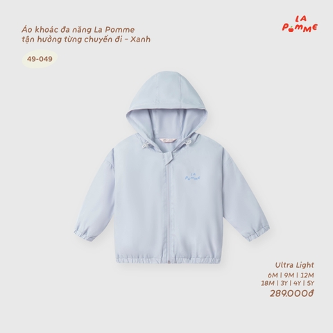 LP - Áo khoác đa năng La Pomme tận hưởng từng chuyến đi - Xanh - 3-4Y - SS26.T8B