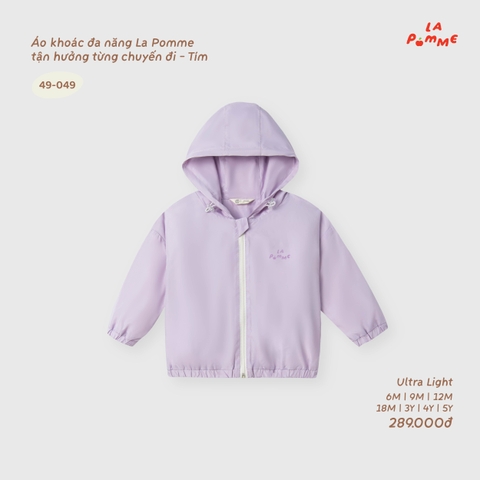 LP - Áo khoác đa năng La Pomme tận hưởng từng chuyến đi - Tím - 18-24M - SS26.T8B
