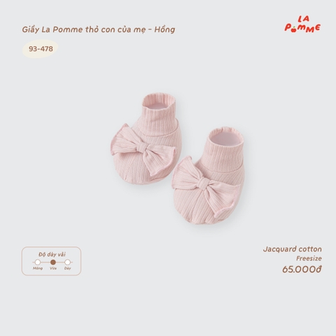LP - Giầy La Pomme thỏ con của mẹ - Hồng - S -SS26.T9A