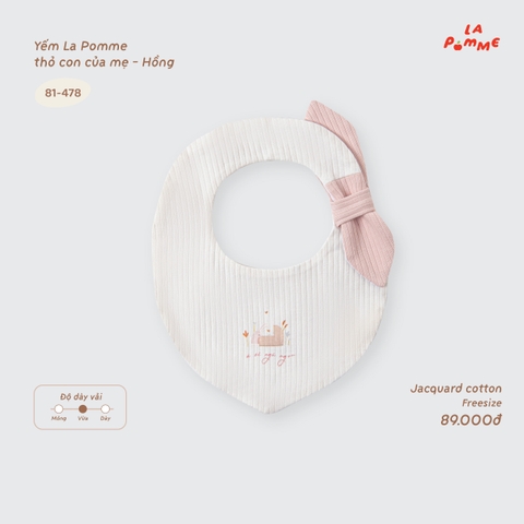 LP - Yếm La Pomme thỏ con của mẹ - Hồng - FS -SS26.T9A