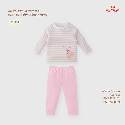 LP - Bộ dài tay La Pomme cánh cam đón nắng - Hồng - 2-3Y - SS26.T9B
