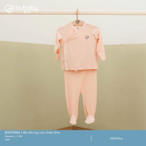 BU - Bộ dài tay cài chéo Siro - Hồng - SS25.T1A