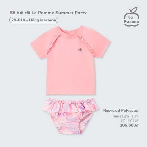 LP - Bộ bơi rời La Pomme Summer Party - Hồng - 6-9M - SS25.T4A