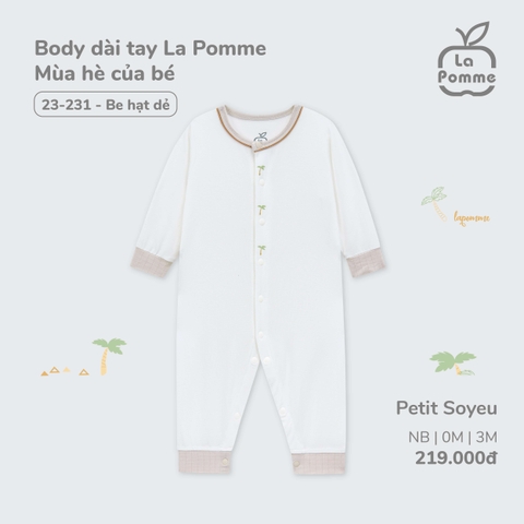 LP T20 - Body dài tay La Pomme Mùa hè của bé - Be - Newborn - SS25.T4A