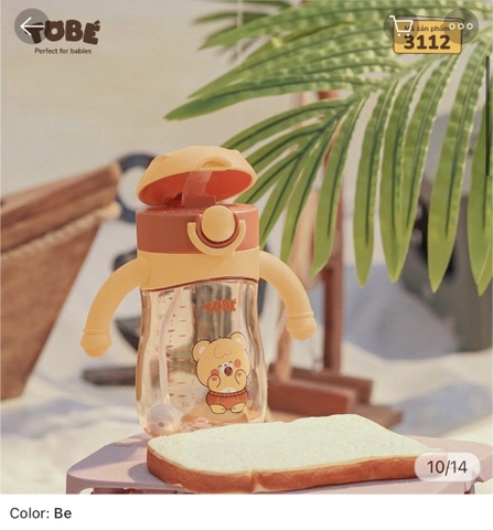 Tobe - Bình uống nước Momo - Beige