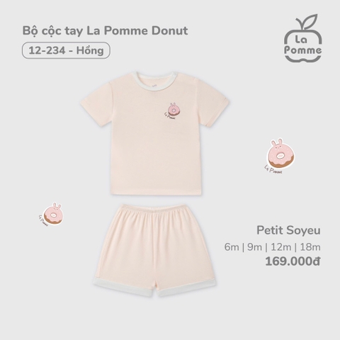 LP - Bộ cộc tay La Pomme Donut - Hồng - 6-9M - SS25.T2A