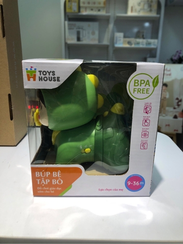 BY - Búp bê tập bò có nhạc cho bé Toyshouse HE0709 - Màu Xanh