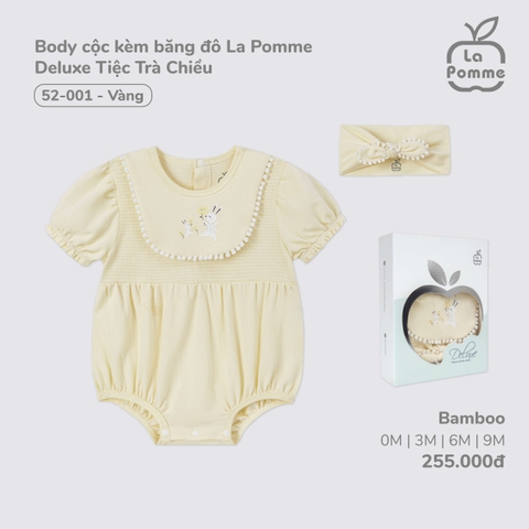 LP - Body cộc kèm băng đô La Pomme Deluxe Tiệc Trà Chiều - Vàng - SS25.T3B