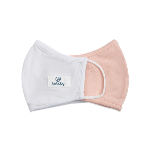 BU - Khẩu trang Bambus - ABB030000 - Trắng + Hồng be 40E - FS - SS25.T11A