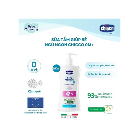 Chicco - Sữa tắm giúp bé ngủ ngon Chicco + 50l