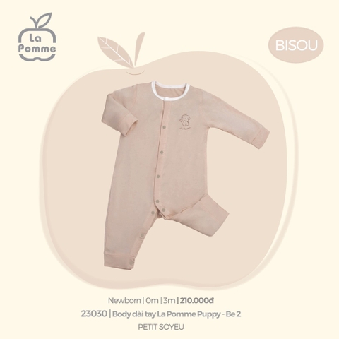 LP -  Body Dài Tay La Pomme Puppy - Be Puppy - 0-3M -