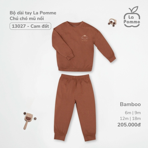 LP - Bộ dài tay La Pomme Chú chó mũ nồi - 6M Cam đất